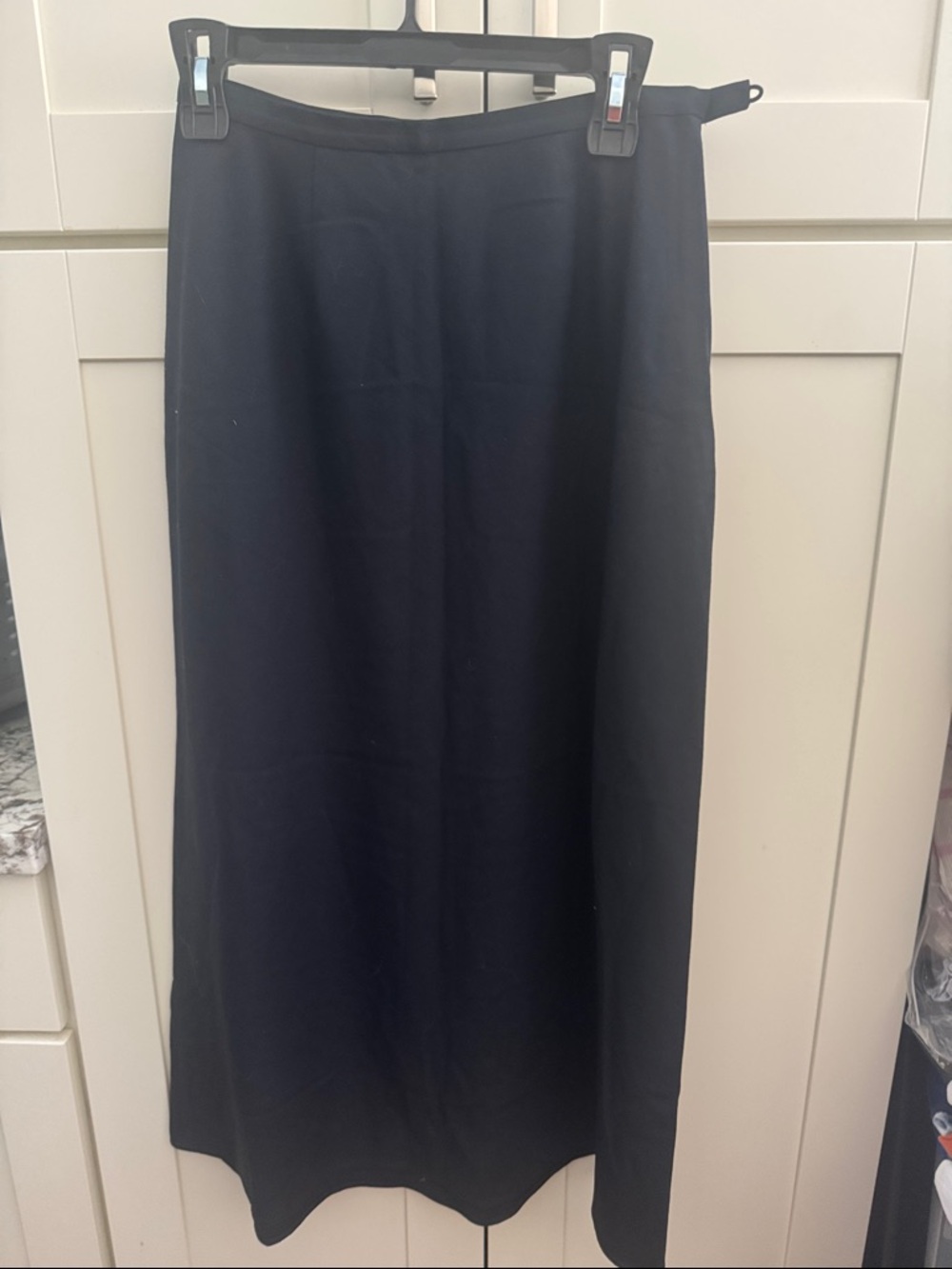 LOFT Black Maxi Skirt with Straight Silhouette